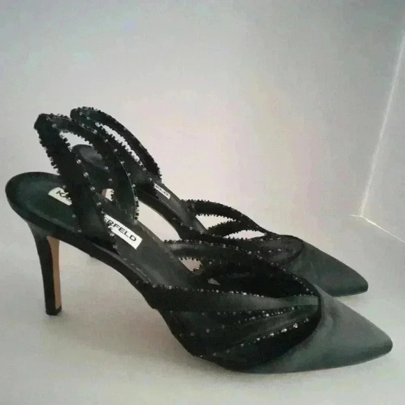 Karl Lagerfeld Rowena slingback heels - Picture 3 of 7